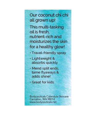 Coconut Aloe Body & Hair Oil Spray | Nutrient-Rich Moisturizer | Vegan Non-GMO Gluten-Free | 3.5oz for Glowing Skin - Buy Online on GoSupps.com