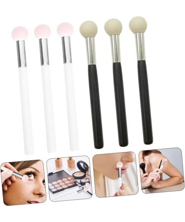 FOYTOKI 12 Pcs Sponge Makeup Brush Sponge Head Tools Makeup Eyeshadow Sponge Brush Wooden Handle - Buy Online on GoSupps.com