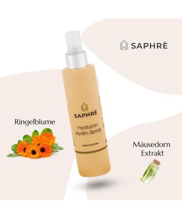  Saphr Hyaluron Hydro Spray - Refreshing Face Spray with Hyaluronic Acid Panthenol & Chamomile - Hydrate & Freshness for Treatments - 200ml - Vegan - Buy Online on GoSupps.com