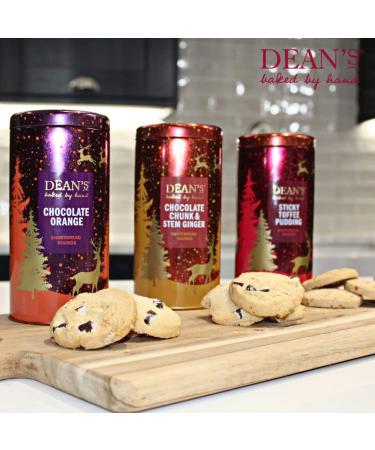 Dean's Sticky Toffee Pudding Shortbread Rounds - 150g Box - Luxury Handmade Scottish Butter Cookies for Christmas - Toffee Biscuit Selection - Buy Online on GoSupps.com