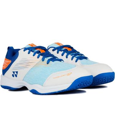 YONEX Power Cushion 37 Men's Shoes - White/Blue Size 45.5 EU | International Shipping Available - Buy Online on GoSupps.com