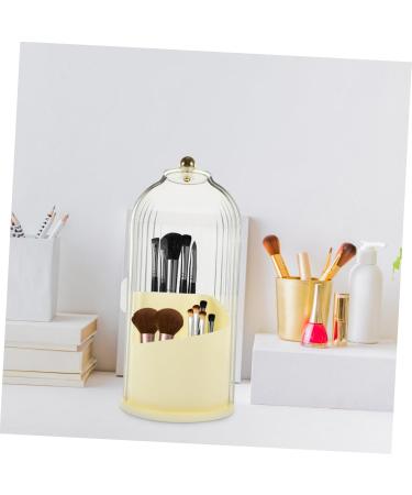 PRETYZOOM Makeup Brush Cosmetic Brush Holders Eyeliners Makeup Holder Brush Case To Rotate Dressing Table - Buy Online on GoSupps.com