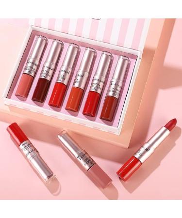 Beliky Girl Lipstick and Lip Gloss Set 24 Hour Long Lasting Nude Dark Red Matte Lipstick with Lip Gloss Makeup Set Cosmetic Beauty Keep 24 Hour Makeup Lip Gloss A - Buy Online on GoSupps.com