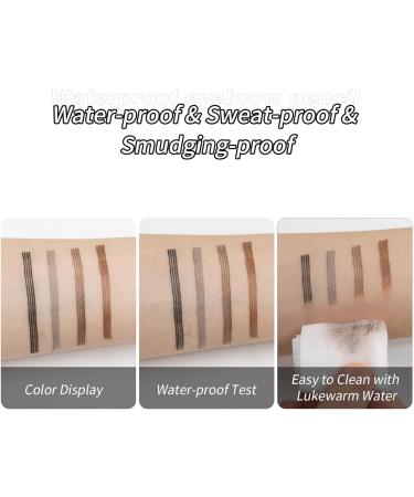 YIWANLLE Magic Eyebrow Pencil 3D Waterproof Eyebrow Pencil with 4 Tips Eyebrow Pencil Natural Durable Eyebrow Pencil (Light Brown) - Buy Online on GoSupps.com