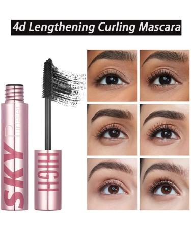 4D/5D Waterproof Lengthening Curling Mascara 4d Sky Mascara Millionlemon Black and Waterproof Smudge Proof Long Lasting Thicking Curling Mascara (2pcs) - Buy Online on GoSupps.com