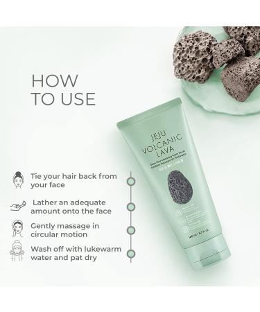 Jeju Volcanic Lava Deep Pore Cleansing Foam Scrub - The Face Shop (4.7 fl. oz) | Best for Clear Skin - Buy Online on GoSupps.com