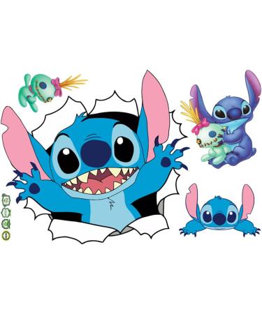 Lilo and Stitch 3D Wall Stickers - Kids Cartoon Decals for Nursery and Bedroom Decor | 16.5X23.6 inch - Buy Online on GoSupps.com