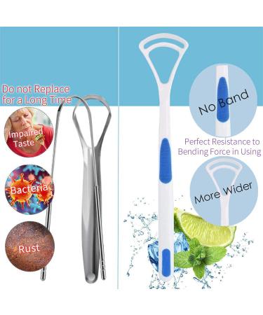 Nurpi Plastic Tongue Cleaner for Fresh Breath | Pack of 4 | Adults & Children - Made for People of India - Buy Online on GoSupps.com