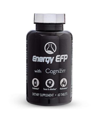 Energy EFP Brain Booster - 60Ct Nootropic Energy Supplements for Focus & Stamina with Citicoline Vitamin B Ashwagandha L-Theanine Ginseng
