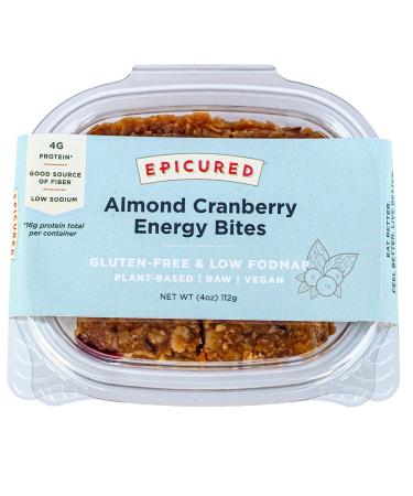 Epicured Protein Energy Bites (8 packs 16 traditional snack bars) Almond Cranberry