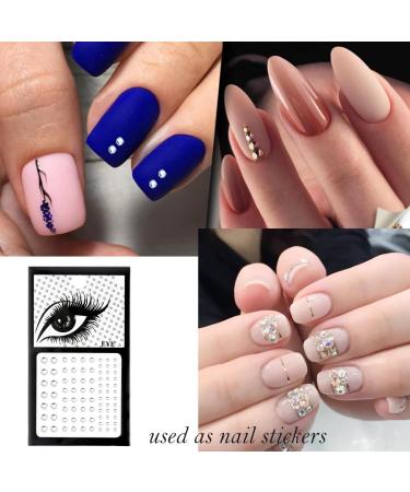 RLMOON Face Gem Body Jewels Crystal Rhinestone Stickers - Self-Adhesive for Makeup, Party, Nail Art - Rainbow Pearl Design - Clear - Buy Online on GoSupps.com