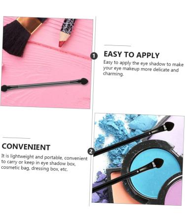 BIUDECO 30pcs Double Ended Eyeshadow Brush Highlighter Eyeshadow Sponge Artificial Fiber Black - Buy Online on GoSupps.com