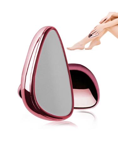 Nano hair remover crystal hair removal without shaving hair wheeler for women men magic eraser reusable for leg arm back (pink)