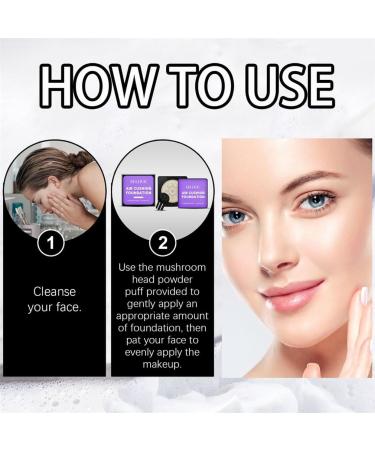  HADAVAKA Mushroom Head Cushion Cream Flawless Radiant Skin Instantly Waterproof Moisturizing Concealer Even Skin Tone Moisture Cushion Makeup for all Skin Type (Ivory) - Buy Online on GoSupps.com