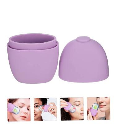 Balacoo Silicone Face Ice Roller - Cooling Facial Massage Globes for Eyes - Purple Silica Gel - 11.5x7cm - Buy Online on GoSupps.com