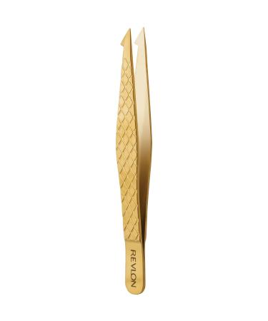 Revlon Gold Series Slant and Point Tip Tweezer  Titanium Coated for Maximum Durability - Buy Online on GoSupps.com