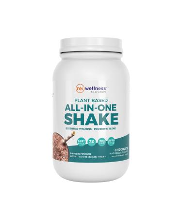 Reignite Wellness by JJ Virgin | Chocolate Plant-Based All-in-One Shake | New & Improved Formula | Plant Protein Powder, Vitamins, Minerals, Greens & Aminos | 20g of Plant Protein | 30 Servings