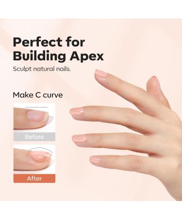 Modelones 8-in-1 Nude Pink Builder Nail Gel - Apricot Pink Hard Gel Strengthener & Extension Gel - Buy Online on GoSupps.com