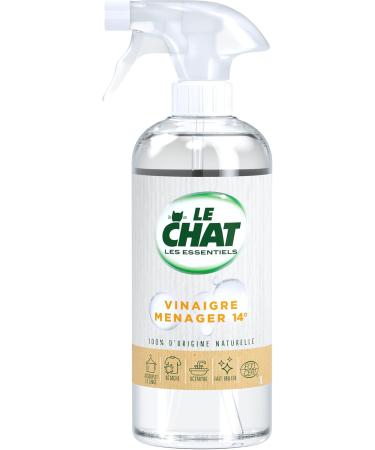 Le Chat Les Essentiels Household Vinegar Refill (1L) Multi-Purpose Vinegar Stain Remover Shine - Buy Online on GoSupps.com