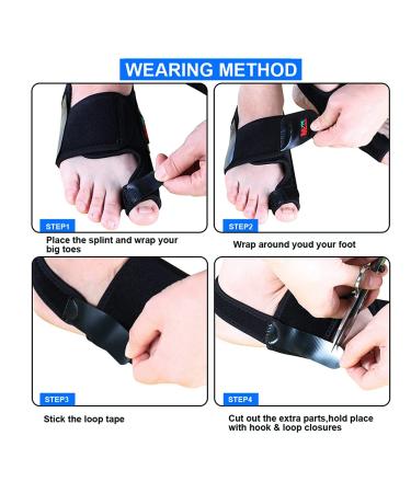 Adjustable Bunion Corrector Kit - Hallux Valgus Relief Protector Sleeves for Toe Support - International Shipping Available - Buy Online on GoSupps.com