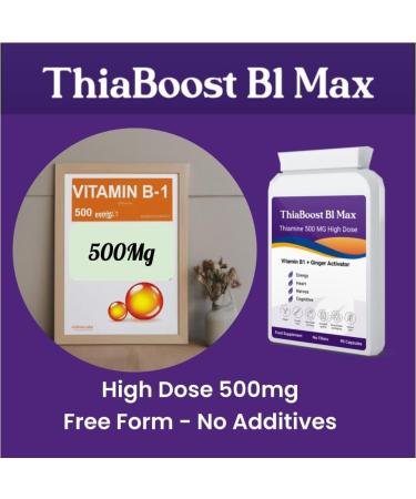 Thiamine 500 mg Mega Dose ThiaSoothe High-Potency Vitamin B1 and Ginger Supplement for Full-Spectrum Wellness (hcl not Cheap ntirate) (60) - Buy Online on GoSupps.com