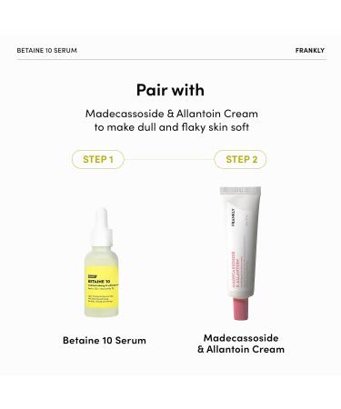 Frankly Betaine 10 Serum - Vegan Skin Calm & Restore | 10% Betaine & 1% Niacinamide | EWG Green | International Shipping - Buy Online on GoSupps.com