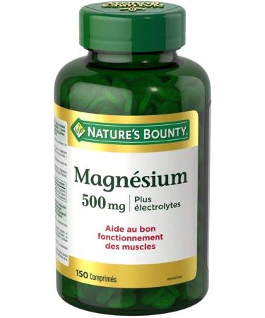 Nature's Bounty Magnesium 500mg + Electrolytes 150 Tablets - Muscle Support & Hydration - Buy Online on GoSupps.com