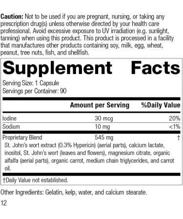 Standard Process St John's Wort-IMT - Whole Food Mental Health and Stress Relief - 90 Capsules - Buy Online on GoSupps.com