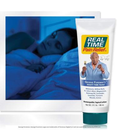 Real Time Pain Relief George Foreman's Night-Time 3oz Tube - Fast-Acting Pain Relief (1 Pack) - Buy Online on GoSupps.com