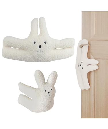 Clamp protection for doors cute rabbit shape door stopper jack child locking door door stop children door clamp protection clamping protection for baby for clamp -proof decoration of door handles
