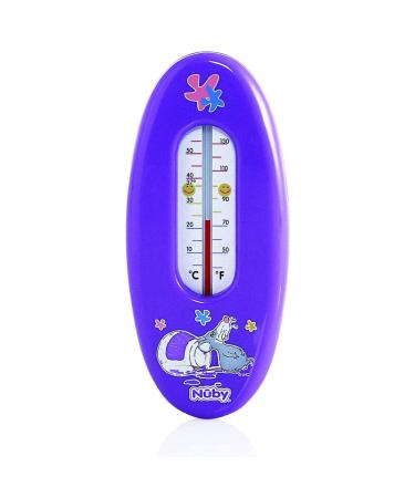 Nuby Bath Thermometer Floats on Water Readings in Degrees Celsius & Fahrenheit Purple