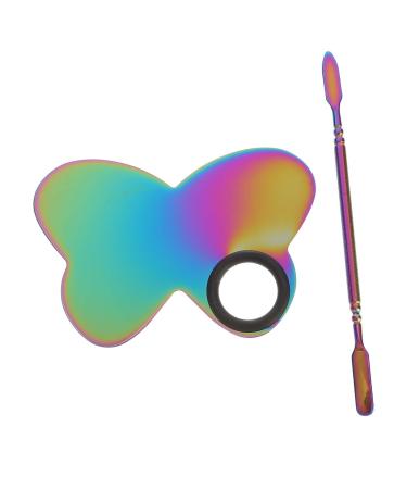 FRCOLOR FRCOLOR Elegant Makeup Palette with Mixing Tray and Spatula for Foundation and Nail Art