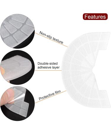 HARFINGTON 2 Pair Shoe Sole Protector for Sneakers - Self-Adhesive Non-Slip Heel Plates Size 10-11 for Men & Women Transparent - Buy Online on GoSupps.com