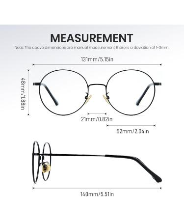 Cyxus Photochromatic Blue Light Filter Glasses - UV 400 Round Frame for Men & Women (Black) - Free Shipping - Buy Online on GoSupps.com