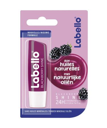 Labello Lip Balm Blackberry Shine 4.8 g - Hydrating Moisture & Shine 2 Pieces | International Shipping - Buy Online on GoSupps.com