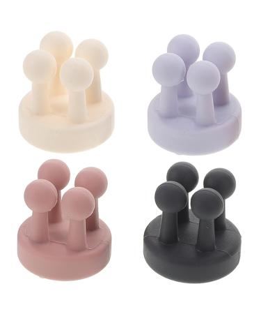 NOLITOY 4pcs Nail- Seamless Hook Towel Hook Kitchen Hook Wall Hanging Hooks Modern Wall Hooks