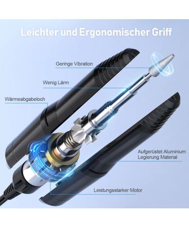 Buy Weyi Nail Miller Set - Electric Nail File & Grinder Low Vibration Professional Manicure Device with 6 Drilling Sleeves 20 000 RPM | International Shipping - Buy Online on GoSupps.com