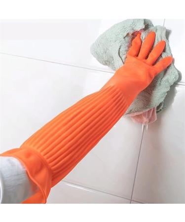SEPTAM Cleaning Gloves Super Long Waterproof Rubber Gloves Dishes Latex Gloves Rubber Gloves - Buy Online on GoSupps.com