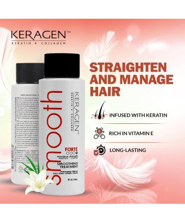 Buy Keragen Brazilian Keratin Smoothing Treatment - Sulfate Free Blowout Straightening for Dry Damaged Hair (2 Oz) | Eliminate Frizz & Curls Medium to Coarse Hair - International Shipping Available - Buy Online on GoSupps.com