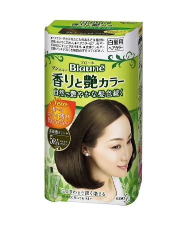 Kao Blaune Fragrance and Gloss Hair Color Cream - 5RA Royal Brown (Green Tea Set)