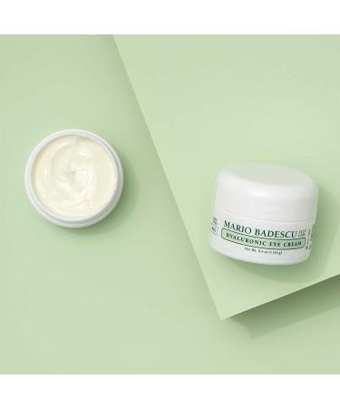 Mario Badescu Hyaluronic Eye Cream - Hydrating & Brightening Formula with Hyaluronic Acid & Glycerin, 0.5 oz - Buy Online on GoSupps.com