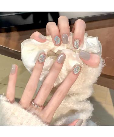 New Year Gold Handmade Wearable Nail Enhancement Removable False Nail Patch(Gold Shortr M) - Buy Online on GoSupps.com