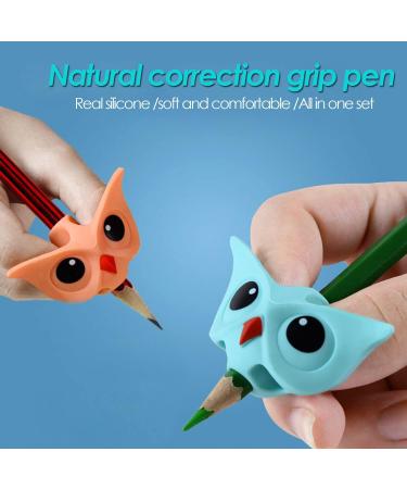 3PC Pencil Handle Grip for Kids & Adults | Ergonomic Finger Holders for Left & Right-Handed | Ideal for Preschool Learners & Special Needs - Buy Online on GoSupps.com