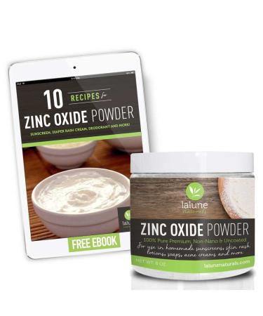 Zinc Oxide Powder Non Nano Uncoated Cosmetic Grade  1/2 Lb
