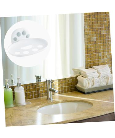 Amosfun 2 Pcs Box Soap Box Soap Rack Shower Soap Holder Shower Basket Soap Dish Soap Storage Soap Holder Bathroom Soap Draining Dish Hygiene Plastic Storage Rack White Wall-mounted - Buy Online on GoSupps.com