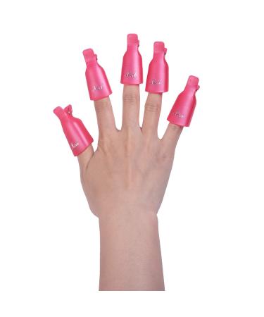 Gospire 10 Pcs Plastic Nail Clip for Gel Polish Remover - Pink - Buy Online on GoSupps.com