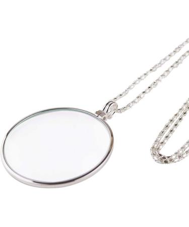 Magnifying Glasses for Hobbies Reading Magnifier 10x Magnification Mini Portable High-Definition Magnifying Glass Metal Jewelry Lanyards Vision