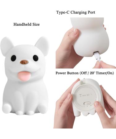 OkiyiD French Bulldog Night Light - Touch Control, Rechargeable, Dimmable Lamp for Kids - Perfect Bedside Gift for Boys and Girls - Buy Online on GoSupps.com