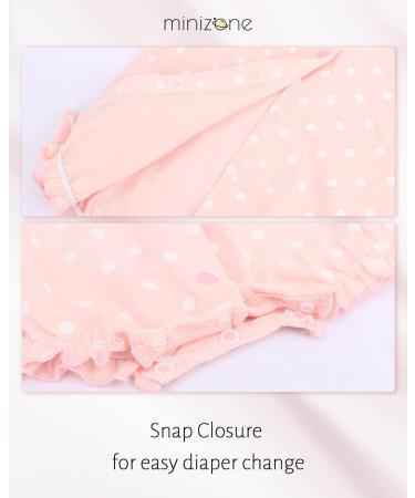 Minizone Baby Girls Summer Short Sleeve Romper Cotton Bodysuit 6-9 Months - Buy Online on GoSupps.com