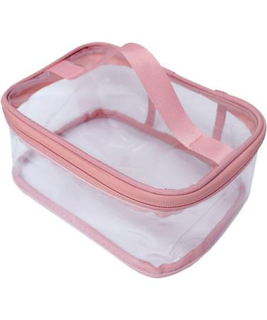 FIYUK Large Pink Clear Toiletry Makeup Bag - Waterproof & Portable for Travel - Buy Online on GoSupps.com